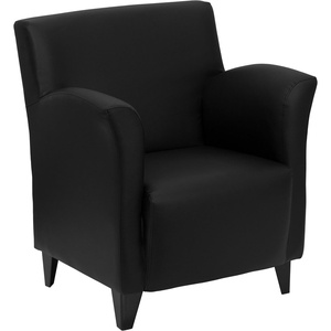 image:imageFlash Furniture Hercules Roman Series Black LeatherSoft Lounge ChairBlack