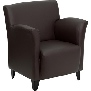 image:imageFlash Furniture Hercules Roman Series Black LeatherSoft Lounge ChairBrown