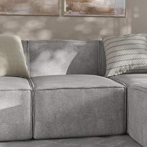 image:imageFlash Furniture Sectional Middle Chair Module Gray  Modular Design Luxury Fabric Living Room Family Room