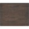 image:imageFlash Furniture Commercial 24x30 Tabletop and 22x22 XBase Natural  Bar Height Black Cast Iron Base AntiRust Indoor Use 22x22 in Base FootprintDark Brown TopBlack Base