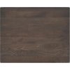 image:imageFlash Furniture Commercial 24x30 Tabletop and 22x22 XBase Natural  Dining Height Black Cast Iron Base AntiRust Indoor Use 22x22 in Base FootprintDark Brown TopSilver Base