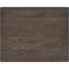 image:imageFlash Furniture Commercial 24x30 Tabletop and 22x22 XBase Natural  Dining Height Black Cast Iron Base AntiRust Indoor Use 22x22 in Base FootprintDark Brown TopBlack Base