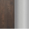 image:imageFlash Furniture Commercial 24x30 Tabletop and 22x22 XBase Natural  Dining Height Black Cast Iron Base AntiRust Indoor Use 22x22 in Base FootprintDark Brown TopSilver Base