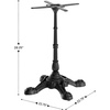 image:imageFlash Furniture Commercial Grade 2275x2275 Cast Iron Table Base Black  AllWeather Commercial Grade Base Fits up to 30 inch Round or Square Tabletops