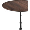 image:imageFlash Furniture TopGuard 3125 Round Tabletop and Bistro Base Dark Brown  Outdoor Use Seamless Surface Technology Resists UV Moisture Scratches and Heat Black BaseDark BrownBlack Base