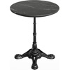 image:imageFlash Furniture TopGuard 3125 Round Tabletop and Bistro Base Dark Brown  Outdoor Use Seamless Surface Technology Resists UV Moisture Scratches and Heat Black BaseBlack Faux MarbleBlack Base