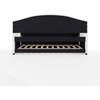 image:imageMartha Stewart Anya Twin Upholstered Daybed with Trundle OffWhite  PullOut Trundle Cushioned Headboard and Footboard No Box Spring Required