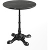 Black Faux Marble/Black Base