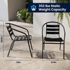 image:imageFlash Furniture 2375 in Aluminum Round Table  Durable Construction Commercial UseBlack