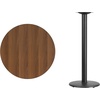 image:imageFlash Furniture 30 Round Table and 18 Round Base Walnut  Bar Height Laminate Durable Construction Commercial UseWalnut