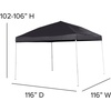 image:imageFlash Furniture 8x8 Pop Up Canopy Tent with Carry Bag Blue  Tailgate and Event Use Easy SetupBlack