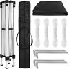 image:imageFlash Furniture 8x8 Pop Up Canopy Tent with Carry Bag Blue  Tailgate and Event Use Easy SetupBlack