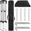 image:imageFlash Furniture 8x8 Pop Up Canopy Tent with Carry Bag Blue  Tailgate and Event Use Easy SetupBlack