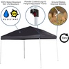 image:imageFlash Furniture 8x8 Pop Up Canopy Tent with Carry Bag Blue  Tailgate and Event Use Easy SetupBlack