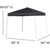 image:imageFlash Furniture 8x8 Pop Up Canopy Tent with Carry Bag Blue  Tailgate and Event Use Easy SetupBlack