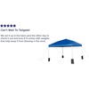 image:imageFlash Furniture 8x8 Pop Up Canopy Tent with Carry Bag Blue  Tailgate and Event Use Easy SetupBlue