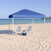 image:imageFlash Furniture 8x8 Pop Up Canopy Tent with Carry Bag Blue  Tailgate and Event Use Easy SetupBlue