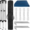 image:imageFlash Furniture 8x8 Pop Up Canopy Tent with Carry Bag Blue  Tailgate and Event Use Easy SetupBlue