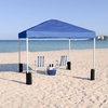 image:imageFlash Furniture 8x8 Pop Up Canopy Tent with Carry Bag Blue  Tailgate and Event Use Easy SetupBlue