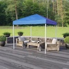 image:imageFlash Furniture 8x8 Pop Up Canopy Tent with Carry Bag Blue  Tailgate and Event Use Easy SetupBlue