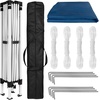 image:imageFlash Furniture 8x8 Pop Up Canopy Tent with Carry Bag Blue  Tailgate and Event Use Easy SetupBlue