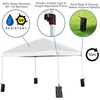image:imageFlash Furniture 8x8 Pop Up Canopy Tent with Carry Bag Blue  Tailgate and Event Use Easy SetupWhite