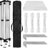 image:imageFlash Furniture 8x8 Pop Up Canopy Tent with Carry Bag Blue  Tailgate and Event Use Easy SetupWhite