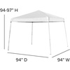 image:imageFlash Furniture 8x8 Pop Up Canopy Tent with Carry Bag Blue  Tailgate and Event Use Easy SetupWhite
