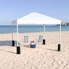 image:imageFlash Furniture 8x8 Pop Up Canopy Tent with Carry Bag Blue  Tailgate and Event Use Easy SetupWhite