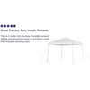image:imageFlash Furniture 8x8 Pop Up Canopy Tent with Carry Bag Blue  Tailgate and Event Use Easy SetupWhite