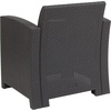 image:imageFlash Furniture Seneca Light Gray Faux Rattan Chair with AllWeather Light Grey CushionDark Gray
