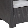image:imageFlash Furniture Seneca Light Gray Faux Rattan Chair with AllWeather Light Grey CushionDark Gray