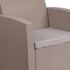 image:imageFlash Furniture Seneca Light Gray Faux Rattan Chair with AllWeather Light Grey CushionLight Gray