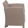 image:imageFlash Furniture Seneca Light Gray Faux Rattan Chair with AllWeather Light Grey CushionLight Gray