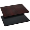 image:imageFlash Furniture 30x24 Reversible Table Top BlackMahogany 3Pack  Reversible Laminate Top Durable Construction Commercial Use3