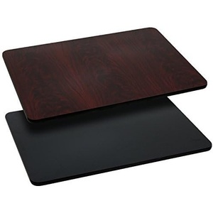 image:imageFlash Furniture 30x24 Reversible Table Top BlackMahogany 3Pack  Reversible Laminate Top Durable Construction Commercial Use3