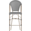 image:imageFlash Furniture 26 in IndoorOutdoor Counter Stool Black 2Pack  Commercial Grade Stackable IndoorOutdoor Use Counter HeightBlack  WhiteLight Natural Frame