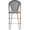 image:imageFlash Furniture 26 in IndoorOutdoor Counter Stool Black 2Pack  Commercial Grade Stackable IndoorOutdoor Use Counter HeightBlack  WhiteLight Natural Frame