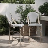 image:imageFlash Furniture 26 in IndoorOutdoor Counter Stool Black 2Pack  Commercial Grade Stackable IndoorOutdoor Use Counter HeightBlack  WhiteLight Natural Frame