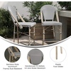image:imageFlash Furniture 26 in IndoorOutdoor Counter Stool Black 2Pack  Commercial Grade Stackable IndoorOutdoor Use Counter HeightBlack  WhiteLight Natural Frame