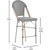 image:imageFlash Furniture 26 in IndoorOutdoor Counter Stool Black 2Pack  Commercial Grade Stackable IndoorOutdoor Use Counter HeightBlack  WhiteLight Natural Frame