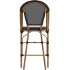image:imageFlash Furniture 26 in IndoorOutdoor Counter Stool Black 2Pack  Commercial Grade Stackable IndoorOutdoor Use Counter HeightBlackNatural Frame