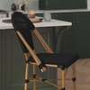 image:imageFlash Furniture 26 in IndoorOutdoor Counter Stool Black 2Pack  Commercial Grade Stackable IndoorOutdoor Use Counter HeightBlackNatural Frame