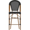 image:imageFlash Furniture 26 in IndoorOutdoor Counter Stool Black 2Pack  Commercial Grade Stackable IndoorOutdoor Use Counter HeightBlackNatural Frame