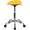 image:imageFlash Furniture Taylor Vibrant Yellow Tractor Seat and Chrome Stool