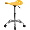 image:imageFlash Furniture Taylor Vibrant Yellow Tractor Seat and Chrome Stool
