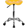 image:imageFlash Furniture Taylor Vibrant Yellow Tractor Seat and Chrome Stool