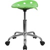 image:imageFlash Furniture Vibrant Pink Tractor Seat and Chrome Swivel Stool with Heavy Duty Chrome Base and Dual Wheel CastersApple Green