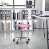 image:imageFlash Furniture Vibrant Pink Tractor Seat and Chrome Swivel Stool with Heavy Duty Chrome Base and Dual Wheel CastersPink