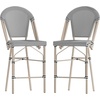 image:imageFlash Furniture 26 in IndoorOutdoor Counter Stool Black 2Pack  Commercial Grade Stackable IndoorOutdoor Use Counter HeightBlack  WhiteLight Natural Frame